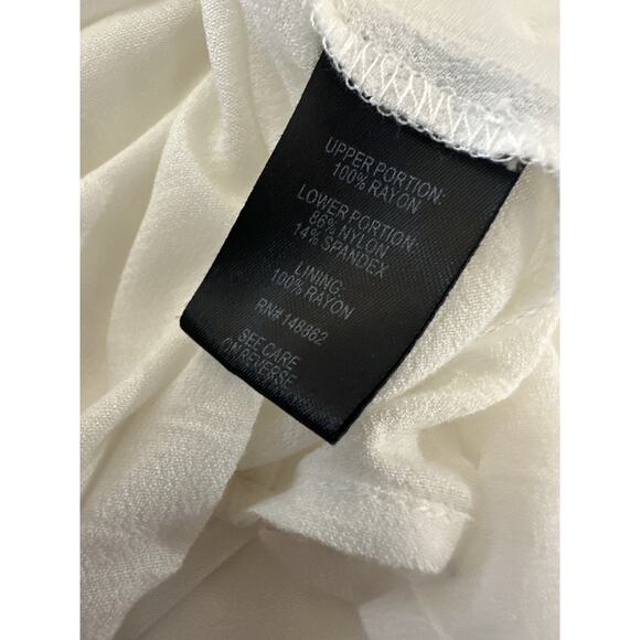 Torrid Lace Shirred Skater Dress Bell Sleeve Whimsy Cream Off White Plus Size 3X - Picture 7 of 11